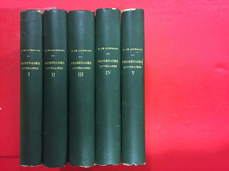 Promenade littéraires. Tomes 1 à 5 (complet). DE GOURMONT REMY