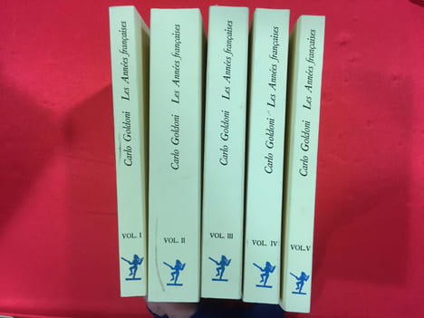 Les années Françaises. Tome I à V (complet). GOLDONI CARLO