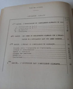 L'artillerie Allemande -  2e Bureau