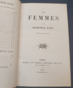 Les femmes. Alphonse Karr