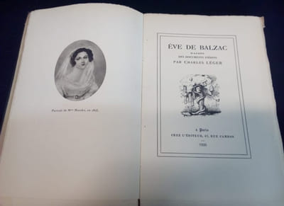 Eve de Balzac d'aprés des documents inédits