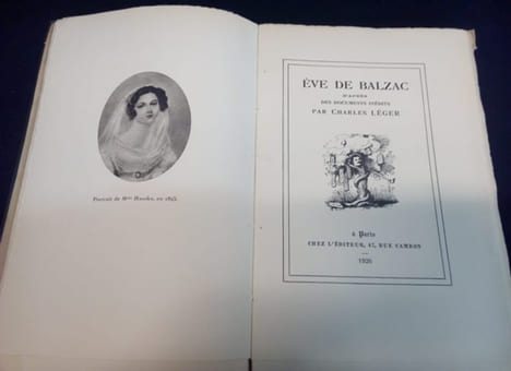Eve de Balzac d'aprés des documents inédits. Charles Léger