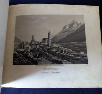 Souvenir de Suisse - Recueil de 27 Aquatintes non colorisées