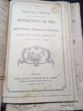 19 catalogues de livres pour remise de prix de la maison Lecène oudin - Reliés en 1 volume . undefined