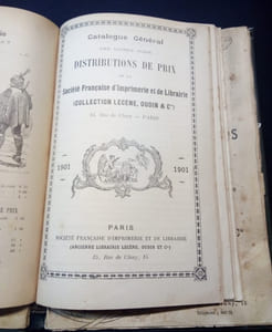 19 catalogues de livres pour remise de prix de la maison Lecène oudin - Reliés en 1 volume 