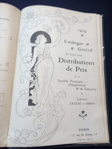 19 catalogues de livres pour remise de prix de la maison Lecène oudin - Reliés en 1 volume 