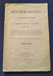 Les réformateurs de l'ancienne France - Le précurseur de Law : La Jonchère ( 1718-1720)