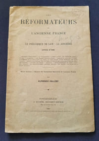 Les réformateurs de l'ancienne France - Le précurseur de Law : La Jonchère ( 1718-1720)