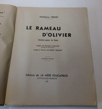 Le rameau d'olivier - Contes pour la paix. Madeleine Vernet