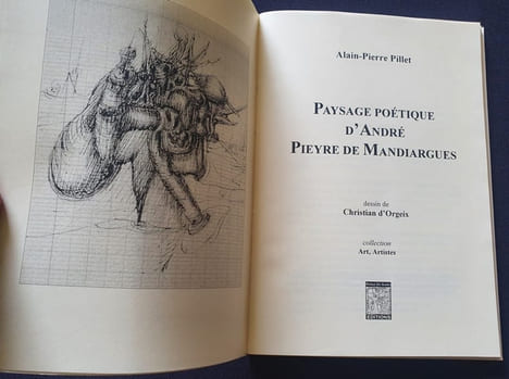 Paysage poétique d'André Pieyre de Mandiargues. Alain Pierre Pillet