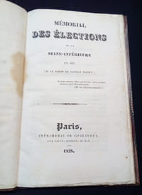 Mémorial des élections de la Seine Inférieure en 1827