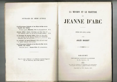 La Mission et Le Martyre De Jeanne D'arc - Pièce En Cinq Actes