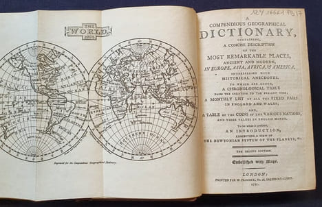 A compendious geographical dictionnary containing a concise description of the remarkable places , ancient and modern , in europe , asia , africa & ...