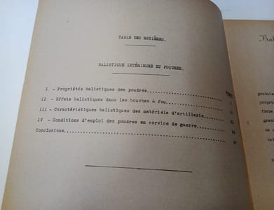 Balistique intérieure et Poudres 