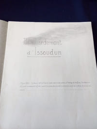  Cahier de dessins a la mine de plomb -Bombardement à Issoudun ( Indre) 19 Juin 1940