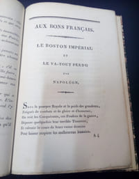 Le Boston Impérial et le Va-tout perdu par Napoléon par l'écho des Bons Français à Rouen 