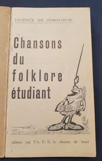 Licence de Zobologie - Chansons du folklore étudiant