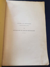 Lettre à M. Vingtrinier sur l'origine des noms de Montrichard et de Montrézor
