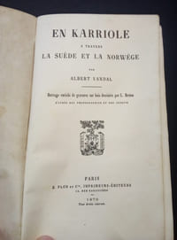 En Karriole a travers la Suède et la Norwège