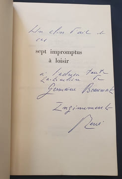 Sept impromptus à loisir . René de Obaldia