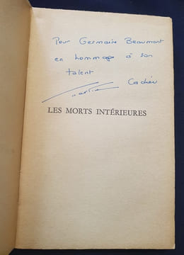 Les morts intérieures. Martine Cadieu