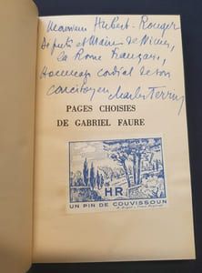 Pages choisies de Gabriel Faure 