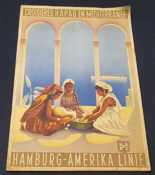 Croisières Hapag en Méditerranée et en Orien par le navire à moteur à deux hélices Milwaukee de la Hambourg-Amérika Line. undefined