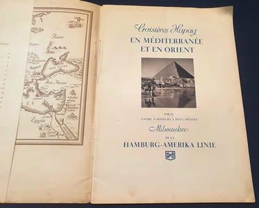 Croisières Hapag en Méditerranée et en Orien par le navire à moteur à deux hélices Milwaukee de la Hambourg-Amérika Line
