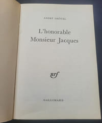 L'honorable monsieur Jacques