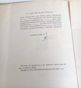 La victoire de l'homme - Poèmes 1914/1918 - un des 3 exemplaires sur Japon