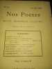 Nos poètes - Revue Mensuelle illustrée N. 11 / 15 Aout 1924. Collectif