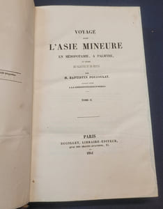 Voyage dans l'Asie Mineure , en Mésopôtamie , a Palmyre , en Syrie , en Palestine et en Egypte - 2 tomes en 2 volumes 