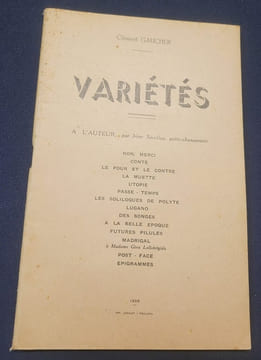 Variétés. Clément Gaucher