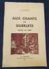 Aux Chants des Guerlets - Poésies du Berry. Jules Gilbert