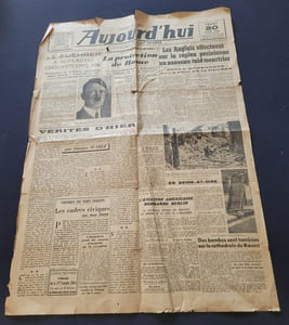 Journal Aujourd'hui du 20 Avril 1944 - Edition de Paris - Sous la direction de Georges Suarez
