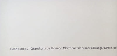 Grand Prix de Monaco 1935 - Réédition 1979
