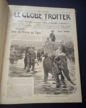 Le Globe Trotter - Journal de voyages , aventures , actualités , romans , explorations , découvertes - 2e semestre 1902 - 1ere année. undefined