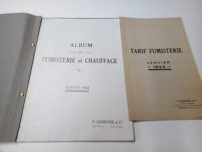Album de Fumisterie Chauffage - Usines & Fonderies de Fréteval & St Ouen - Vendome - édition 1923