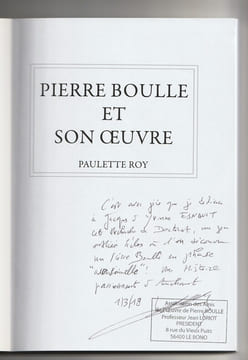Pierre BOULLE et son oeuvre. Paulette Roy