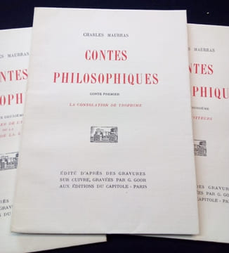 Contes philosophiques - 3 volumes Complet. Charles Maurras