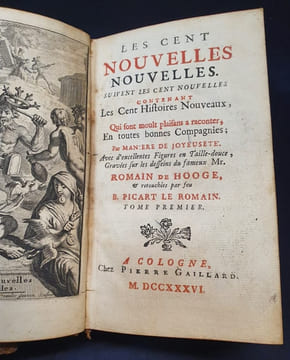Les cent nouvelles nouvelles suivent les cent nouvelles contenant les cent histoires nouveaux , qui sont moult plaisans a raconter , en toutes bonnes ...