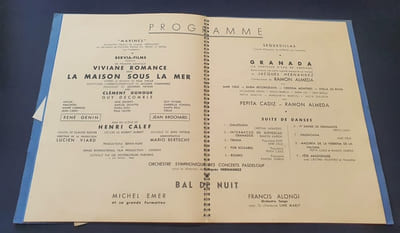 Programme de la Nuit de la Médecine Mai 1947 au Palais de Chaillot 