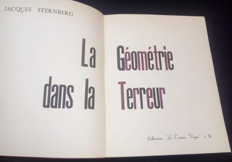 La géométrie dans la Terreur. Jacques Sternberg
