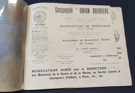 Brochure - Compagnie Union Ouvrière - Association de Bonnetiers réunis de France . undefined