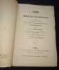 Guide de médecine dosimétrique ou instructions pour l'administrations des médicaments simples a doses mathématiquement définies . Dr Burggraeve