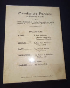 Catalogue Nonet-Raisin - Manufacture Française de fourrures de Saint-Lô 