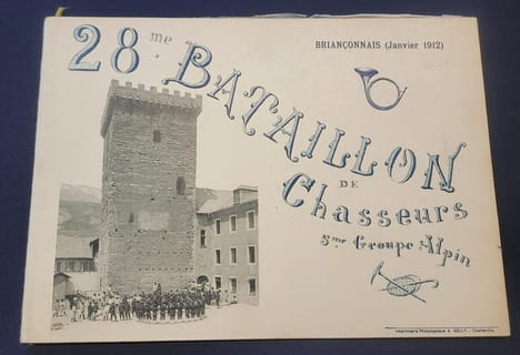 28e bataillon de chasseurs - 5e groupe Alpin - Briançonnais ( janvier 1912). undefined