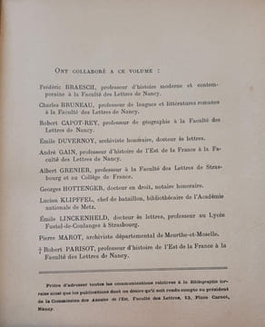 Annales de l'Est - Bibliographie Lorraine - Tome X 1928/1929/1930 . undefined
