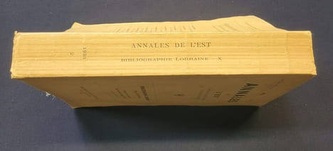 Annales de l'Est - Bibliographie Lorraine - Tome X 1928/1929/1930 . undefined