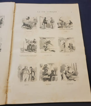 Album du grand journal - Prime du Grand Journal , du Figaro , de l'Autographe et de la Gazette des Abonnés 300 Dessins. Yriarte Marcelin Cham